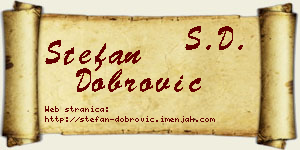 Stefan Dobrović vizit kartica